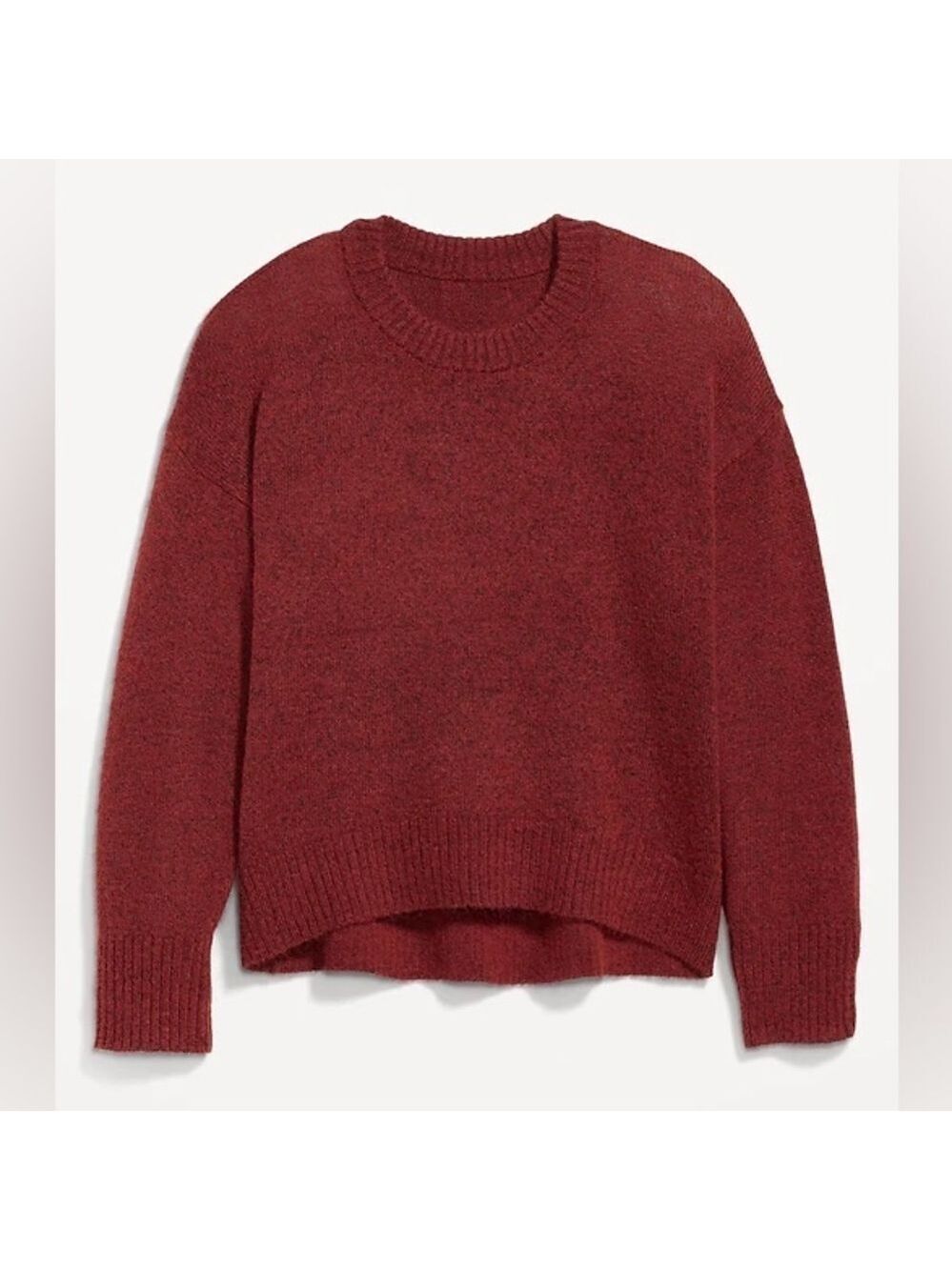 OLD NAVY Women’s Cozy Pullover Crew Neck Sweater Burnt Orange Size Medium